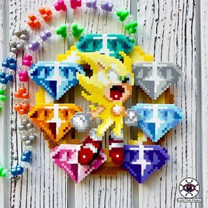 Hyper Sonic Perler Necklaces
